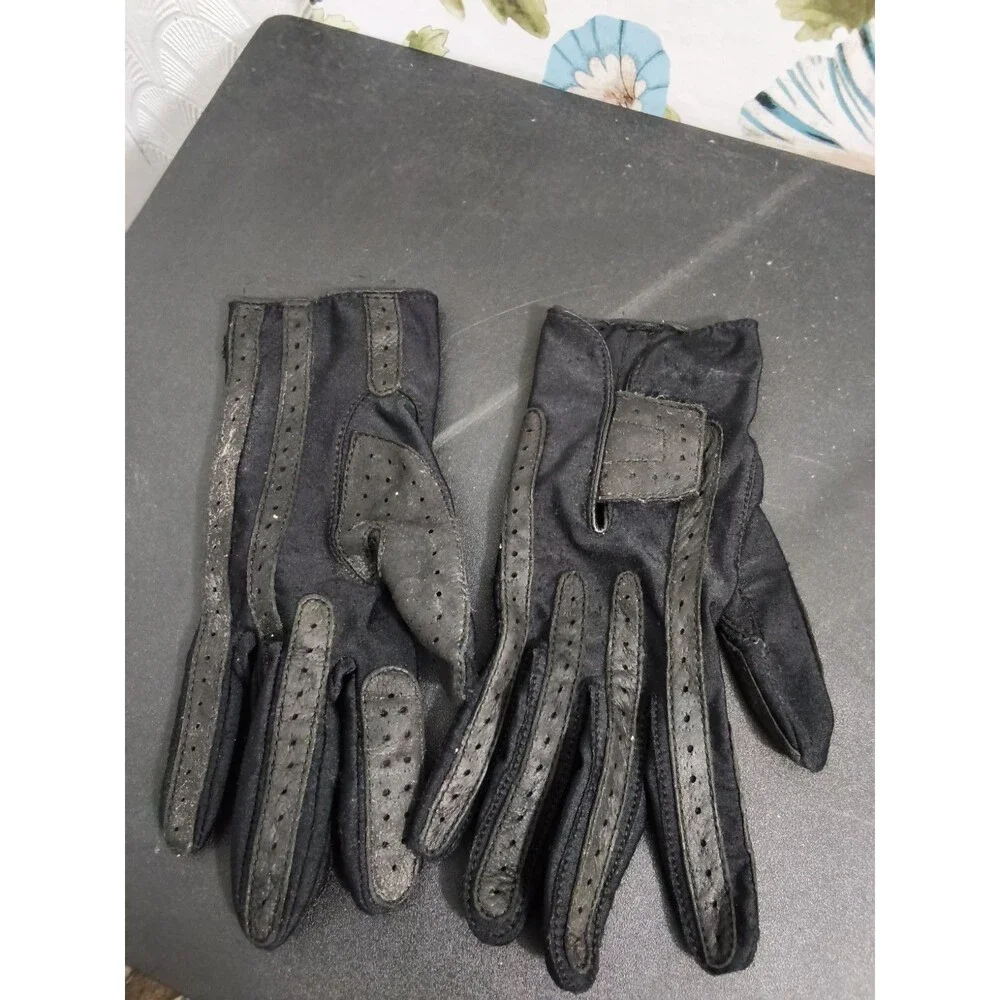 3Pairs Isotoner Leather Lined Driving Gloves Size M Wrist Length Brown & Black